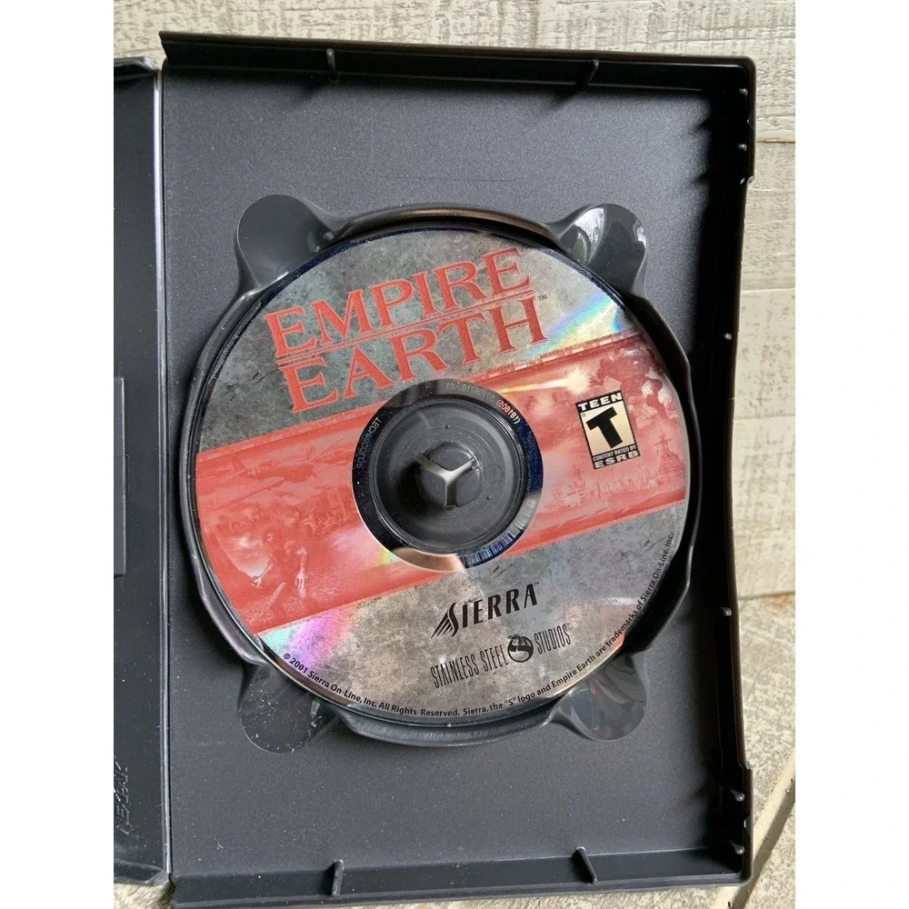 Empire Earth PC Game Sierra CD-ROM, Stainless Steel Studios, Vintage 2001 Y2K